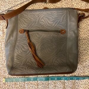 Leather The Sak Blue/Gray Purse!